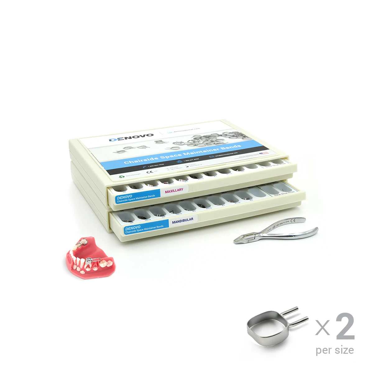 Denovo Dental Pediatric Professional Space Maintainer Band Kit